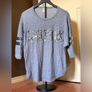 PINK Victoria's Secret Heather Gray Top